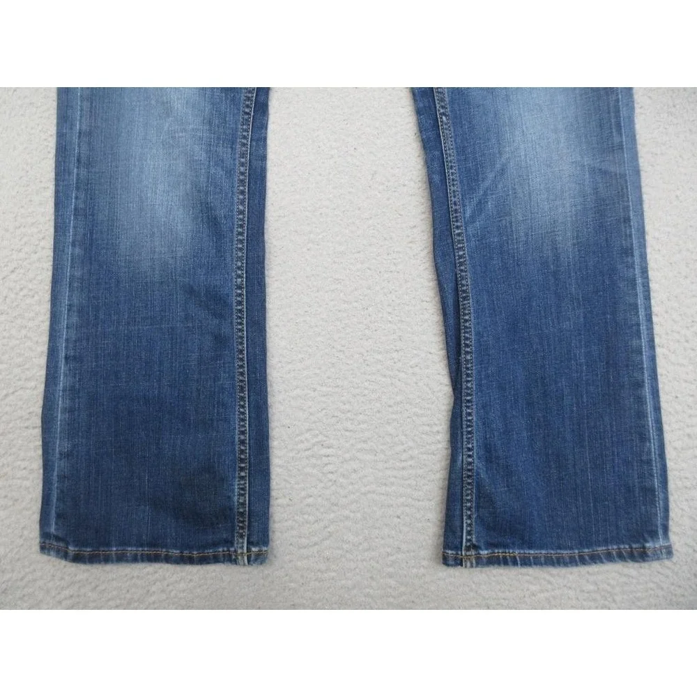 Levis 527 Bootcut Jeans Mens 34x30 Blue Medium Wash Slim Stretch Denim Casual